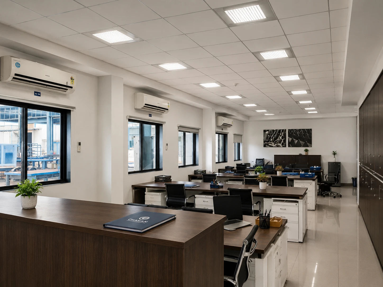 Open office space at the CIPL I heavy fabrication facility